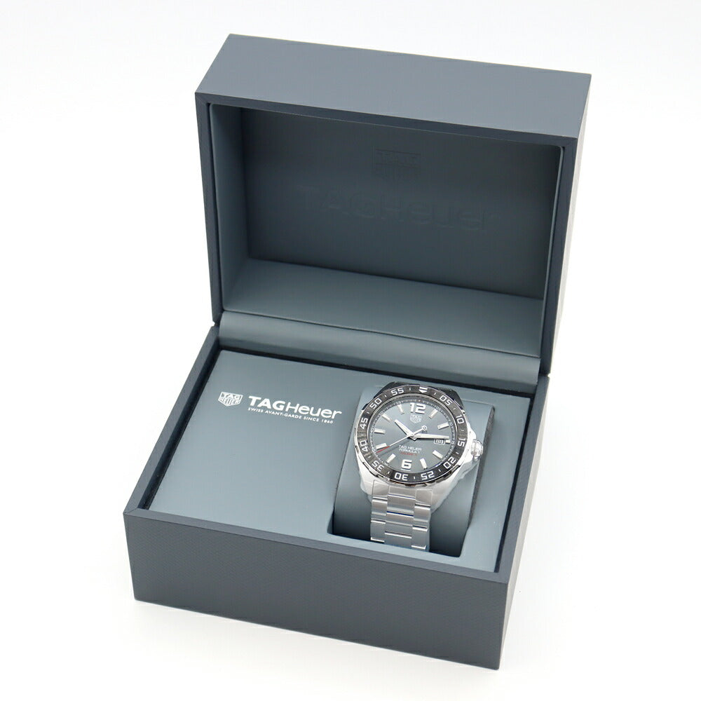 TAG Heuer タグホイヤー フォーミュラ1 キャリバー5 WAZ2011 BA0842 200m防水 デイト グレー SS ステンレス メンズ 自動巻き フォーミュラー1【6ヶ月保証】【腕時計】【中古】