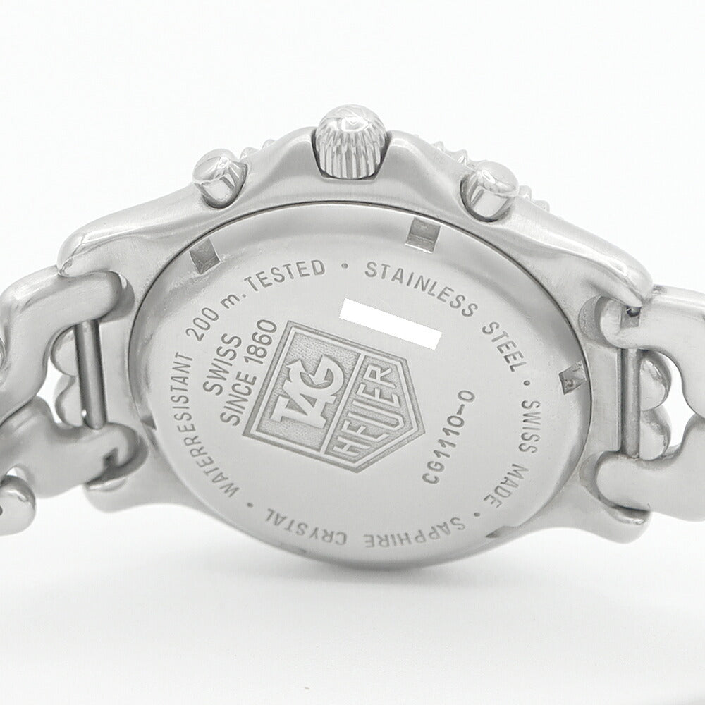 電池交換済 TAG Heuer タグホイヤー S/el セルシリーズ プロフェッショナル200 クロノグラフ CG1110 0 デイト 200m防水 黒 ブラック SS ステンレス メンズ クォーツ【6ヶ月保証】【腕時計】【中古】