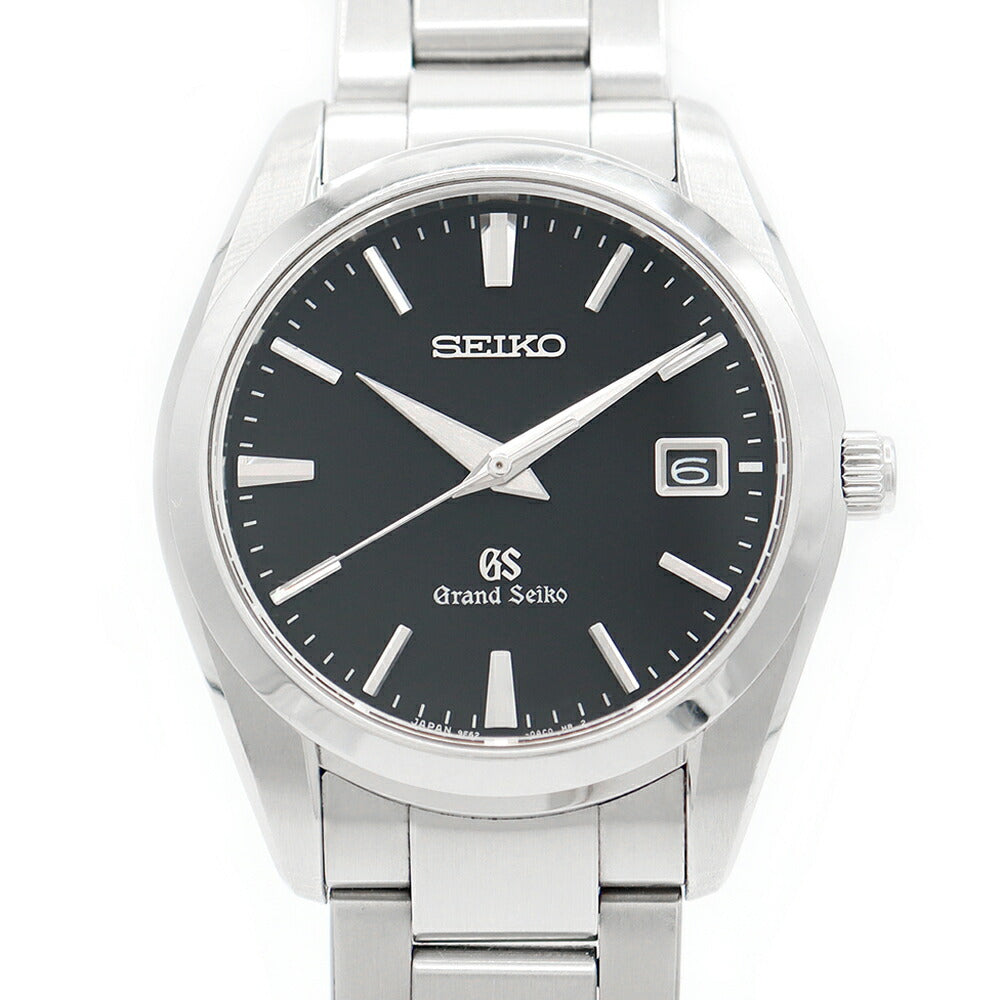 Battery replacement SEIKO Seiko Grand Seiko GS 9F62-0AB0 SBGX061 Date Black Black SS Stainless Steel Men Quartz [6 months warranty] [Watch] [Used]