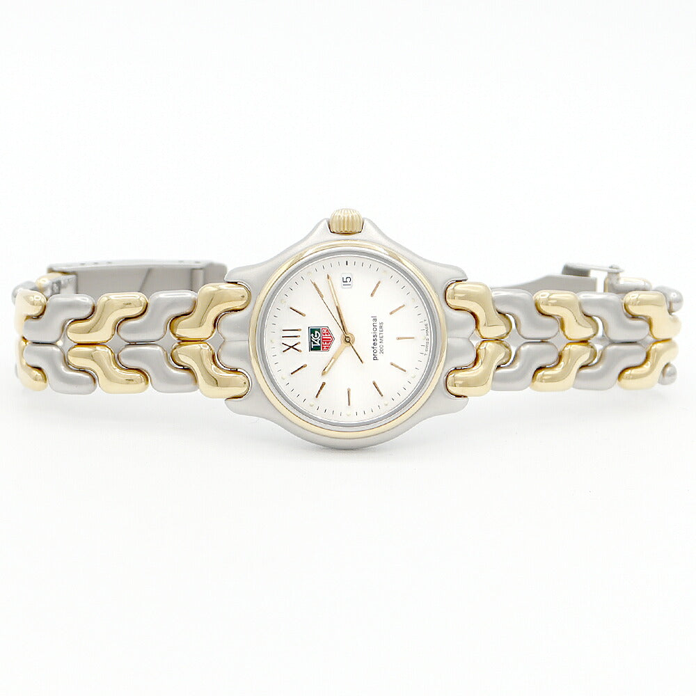 TAG HEUER Tag Hois S/EL Cells Series S05.013M Date White White White SS Stainless steel YGP Yellow Gold Combination Men's Quartz [6 months warranty] [Watch] [Used]