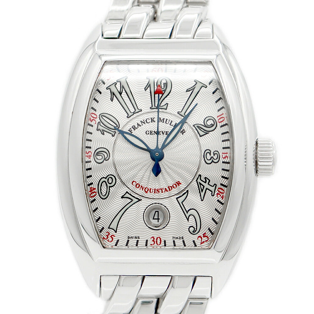 Franck MULLER Frank Muller Conquistador 8005SC Date Silver Gyoche SS Stainless Men Automatic Wind [6 months warranty] [Used] [Watch]