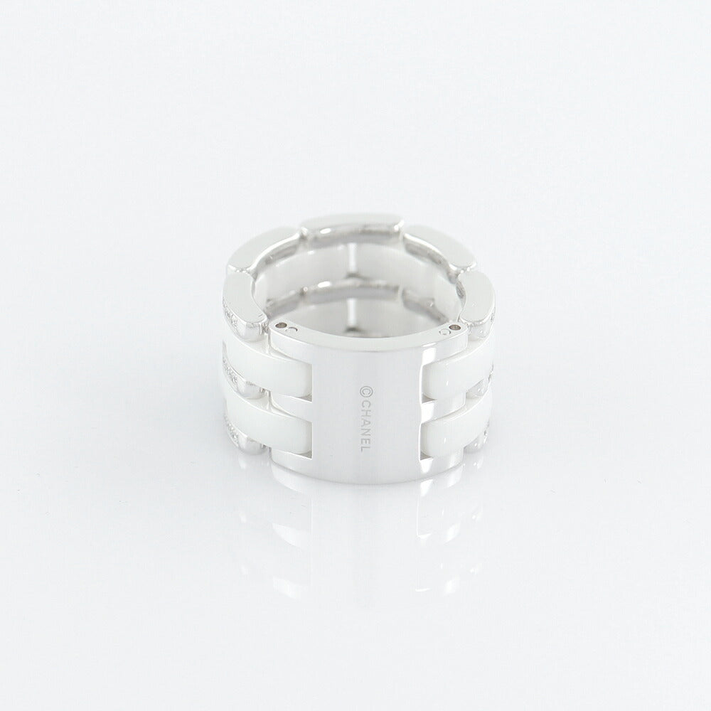 CHANEL Chanel Ultra Ring Genuine Diamond K18WG Ceramic No. 16 #56 Ring Ring [Jewelry] [Used]