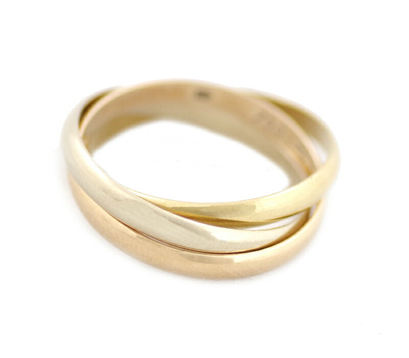 Cartier Cartier Trinity Ring Three Color K18PG YG WG #56 No. 16 750 solid gold [Jewelry] [Used]