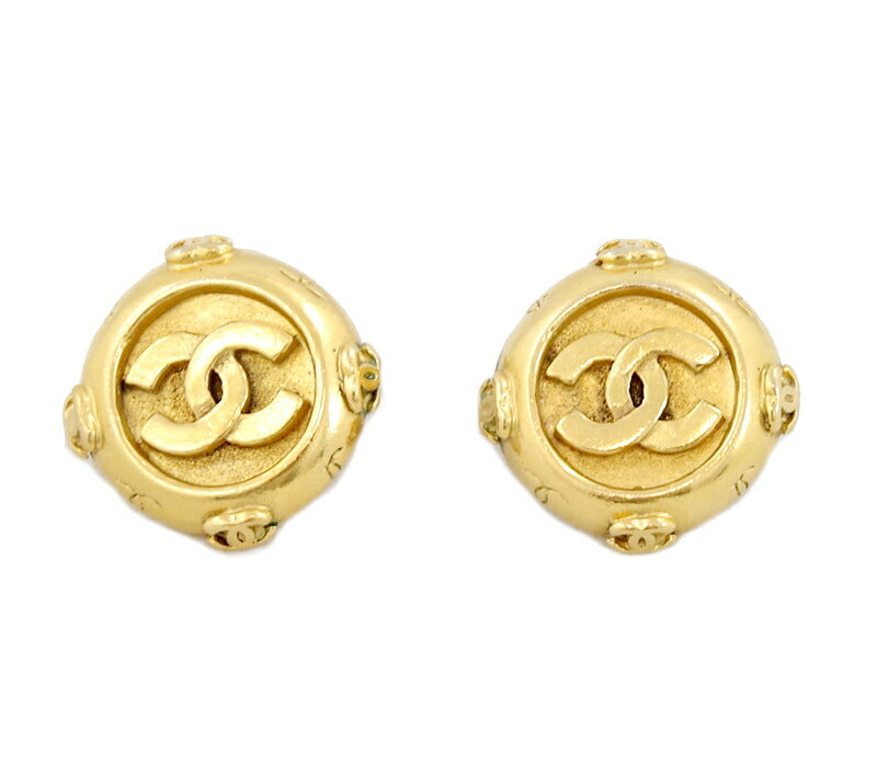 CHANEL Chanel Coco Mark Earring Vintage Antique Gold [Jewelry] [Used]