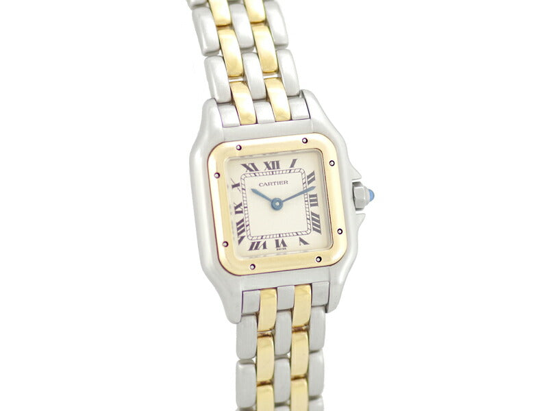 Cartier Cartier Pan Tail SM 2 Row White Ivory White Dial K18YG Yellow Gold SS Stainless Steel Combination Ladies Quartz [Watch] [Used]