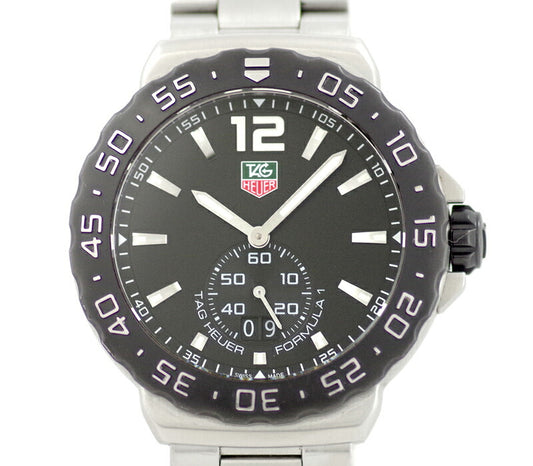 TAG Heuer タグホイヤー フォーミュラ1 グランドデイト WAU1110.BA0858 200m防水 黒 ブラック 文字盤 SS ステンレス メンズ クォーツ【腕時計】【中古】