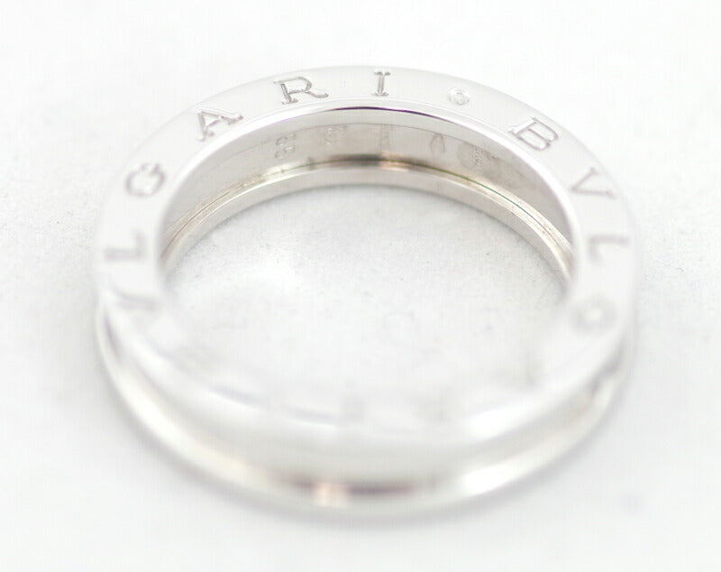 New finished BVLGARI Bulgari Beau Zero One B-ZERO1 Bee Zero 1 Ring 1 Ring 1 Band K18WG White Gold No. 15 #55 750 solid Ring [Jewelry] [Used]