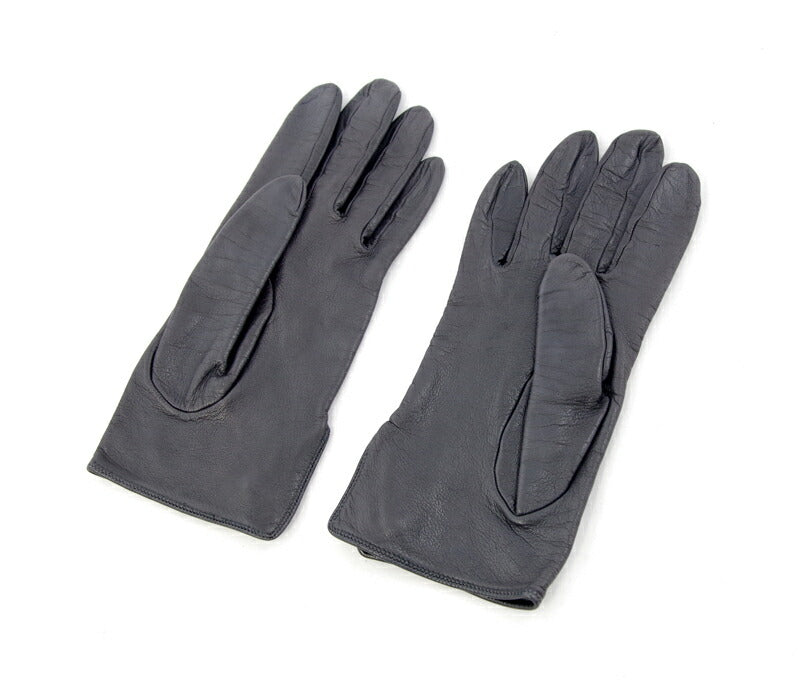 CHANEL シャネル ココマーク レザーグローブ ダークブラウン 茶