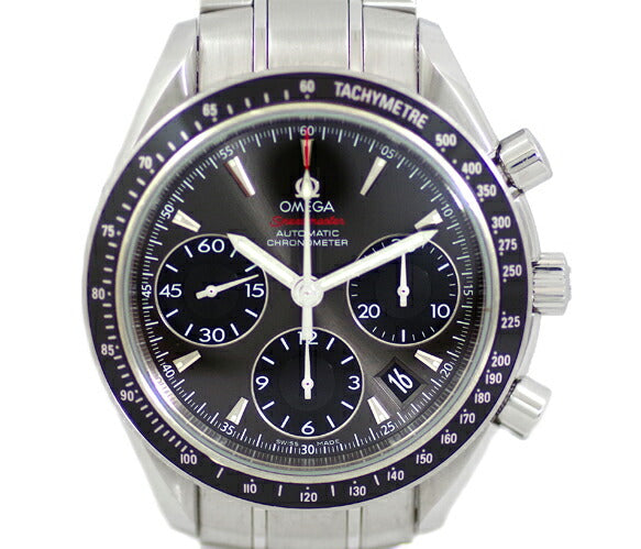 Almost new Omega Omega Speed ​​Master 323.30.40.40.06.001 Date Chronometer Chronograph Gray Dial SS Stainless Men's Automatic Wind [Watch] [Used]