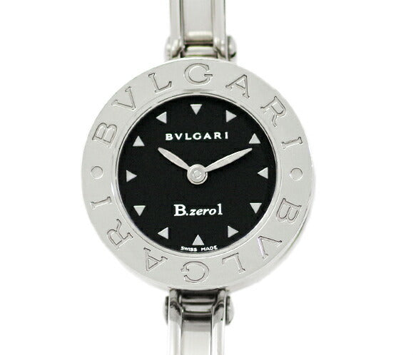 Battery replacement BVLGARI Bulgari B-ZERO1 Beezero One BZ22S Black Black Dial SS Stainless Ladies Quartz Bangle Watch [6 months warranty] [Watch] [Used]