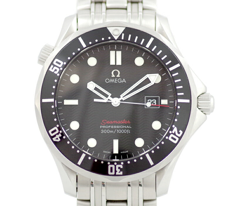 OMEGA Omega Sea Master 300 Professional 212.30.41.61.01.001 300m Waterproof Date Black Dial SS Stainless Men Quartz [Watch] [Used]