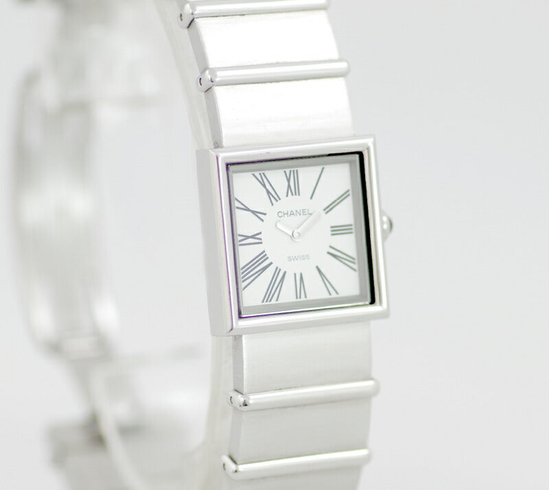 Chanel Chanel Mademoiselle H0827 White White Dial SS Stainless Ladies Quartz Mademoisel [Watch] [Used]