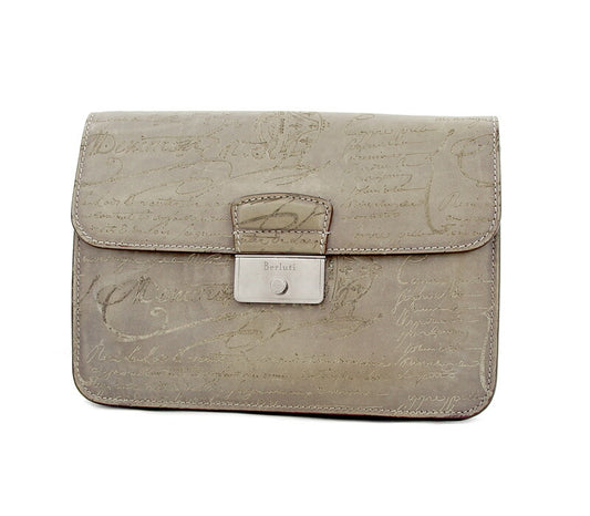 Berluti Berluti Caligraphy Clutch Second Bag Venetian Leather Light Brown Ash Hand Patine [Bag] [Used]