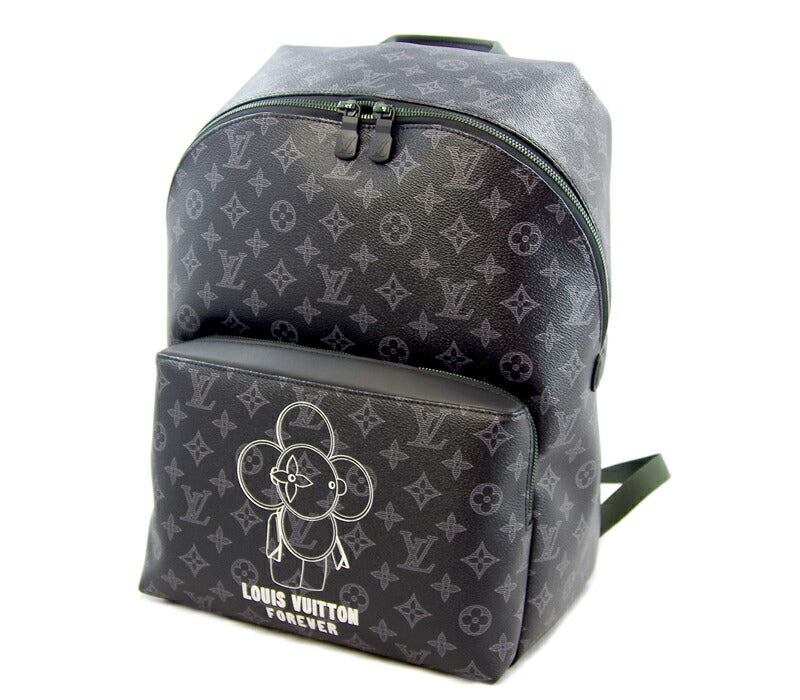 未使用品 LOUIS VUITTON ルイヴィトン モノグラムエクリプス ヴィヴィエンヌ アポロ バックパック M43675 リュック デイパック PVC レザー ブラック 黒 ポップアップストア限定 バッグ 旅行 男女兼用【バッグ】【中古】