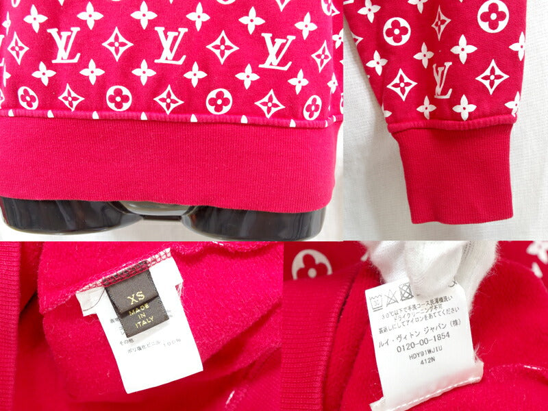Supreme x Louis Vuitton Box Logo Hooded Sweatshirt Red Men's