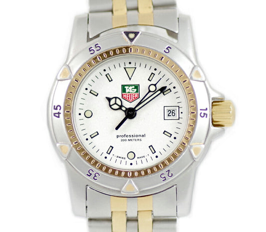 Battery replacement TAG HEUER Taghoier Professional 200 955.708G 200m Waterproof Gray Silver Dial SS Stainless Ladies Quartz [6 months warranty] [Watch] [Used]