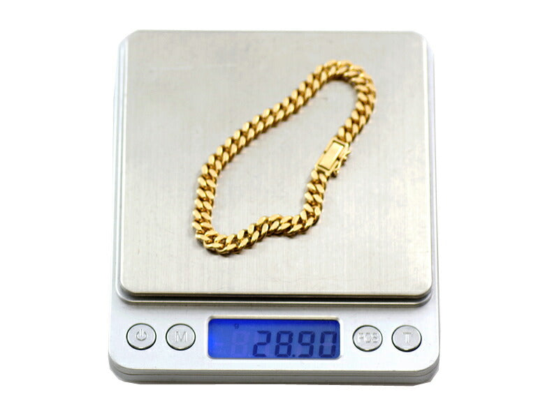 2 -sided Kihei Bracelet K18YG Yellow Gold Golden Kohei Chain Approximately 28.9g [Jewelry] [Used]