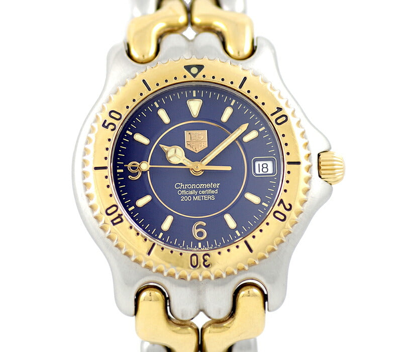 TAG HEUER Tag Hoier S/EL Cells Series WG5121 Chronometer 200m Waterproof blue Blue Dial SS Stainless steel YGP Yellow Gold Combination Automatic Wind [6 months warranty] [Watch] [Used]