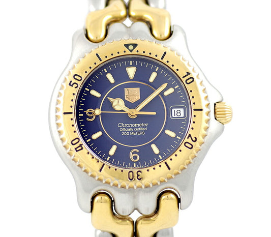 TAG HEUER Tag Hoier S/EL Cells Series WG5121 Chronometer 200m Waterproof blue Blue Dial SS Stainless steel YGP Yellow Gold Combination Automatic Wind [6 months warranty] [Watch] [Used]