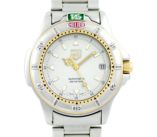 TAG Heuer タグホイヤー 4000シリーズ 695.706K 200m防水 グレー 文字盤 SS ステンレス YGP イエローゴールド コンビ 自動巻き【6ヶ月保証】【腕時計】【中古】